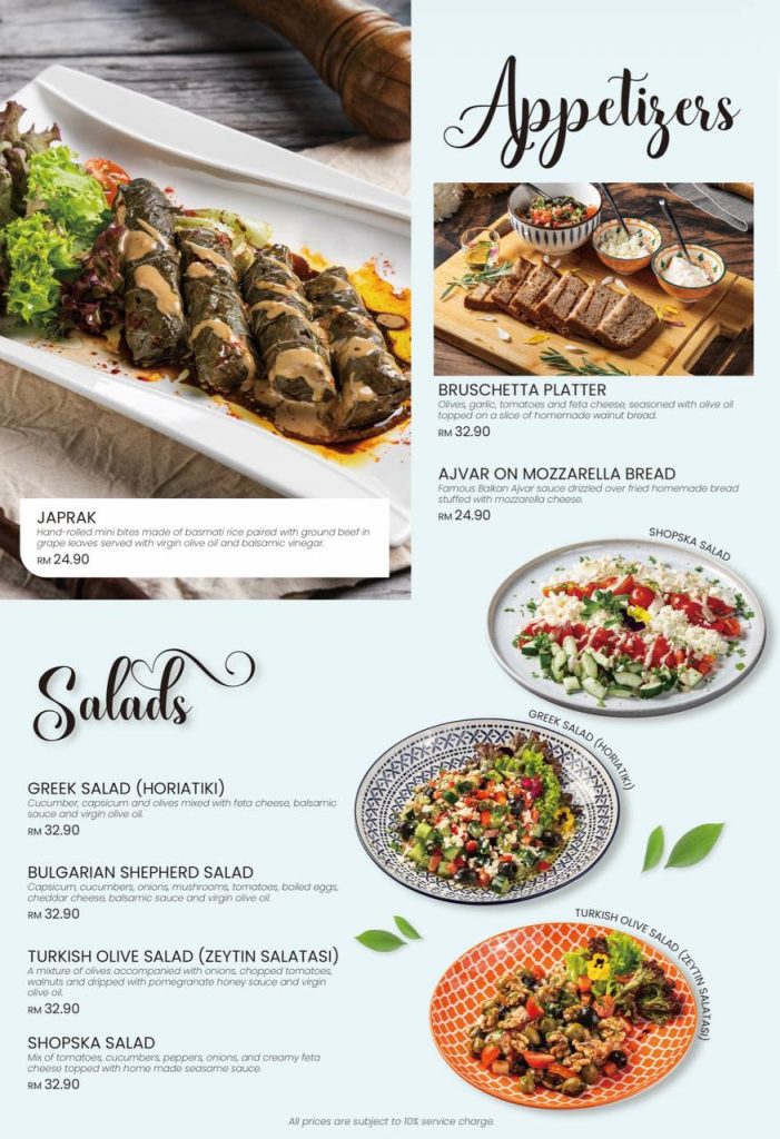 The Ottoman KL Menu